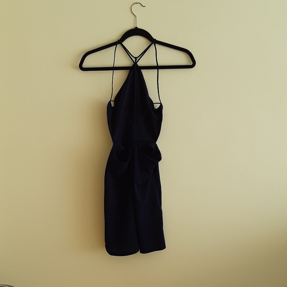 SHEIN backless navy dress - Picture 5 of 5